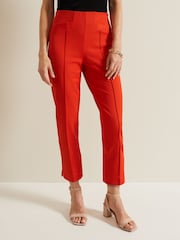 Phase Eight Red Miah Stretch Capri Trousers - Image 1 of 5