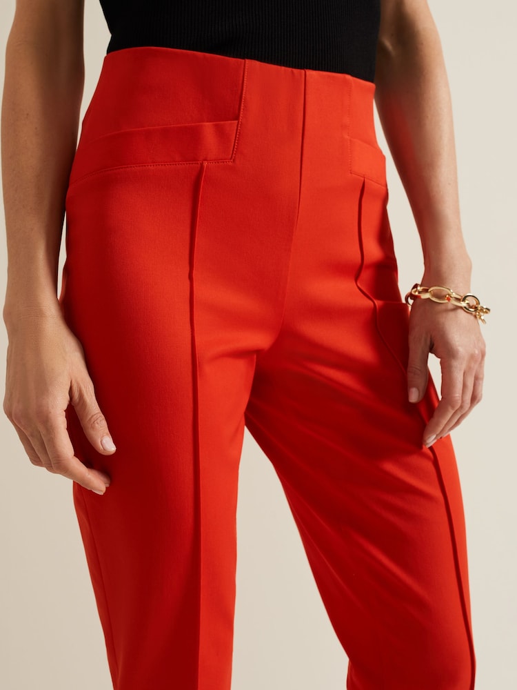 Phase Eight Red Miah Stretch Capri Trousers - Image 5 of 5