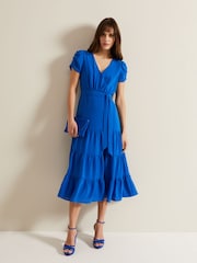 Phase Eight Blue Lola Plain Dress - Image 1 of 6