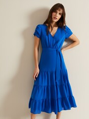 Phase Eight Blue Lola Plain Dress - Image 3 of 6