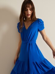 Phase Eight Blue Lola Plain Dress - Image 4 of 6