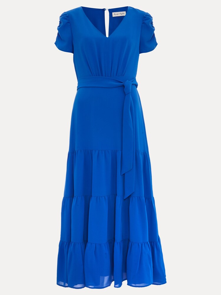 Phase Eight Blue Lola Plain Dress - Image 6 of 6