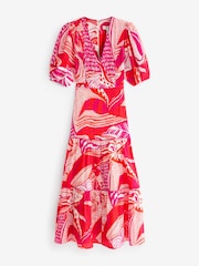 Phase Eight Red Tilda Midi Dress - Image 7 of 9