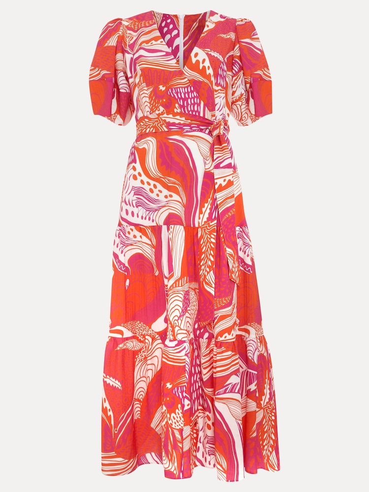 Phase Eight Red Tilda Midi Dress - Image 8 of 9