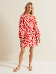 Phase Eight Red Charlotte Wrap Mini Dress - Image 1 of 1