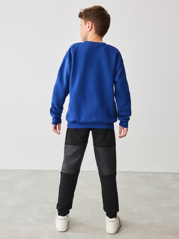Conjunto de moletom e joggers azul Baker by Ted Baker - Imagem 2 de 11
