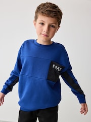 Conjunto de moletom e joggers azul Baker by Ted Baker - Imagem 4 de 11