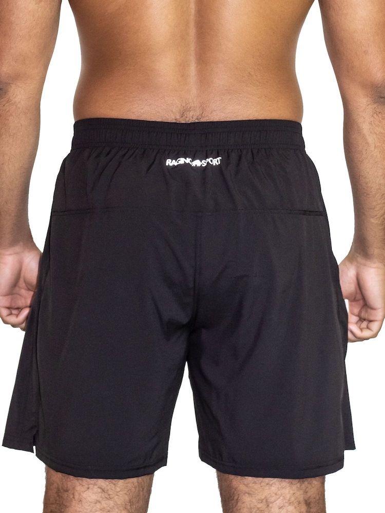 Raging Bull Performance 2-In-1 Black Shorts - Image 2 of 5