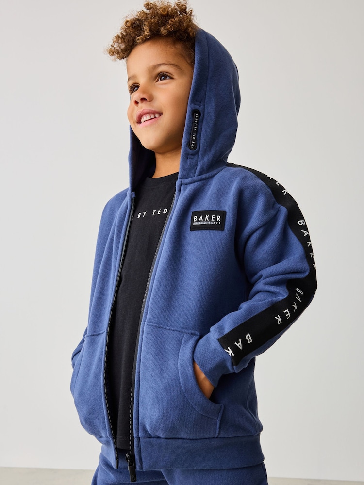 Blau - Baker by Ted Baker – Hoodie mit Reißverschluss - Bild 1 von 10 Blau - Baker by Ted Baker – Hoodie mit Reißverschluss - Bild 1 von 10