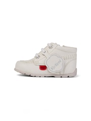 Kickers White Kick Hi Baby Leather Boots - Image 2 of 8