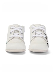 Kickers White Kick Hi Baby Leather Boots - Image 4 of 8