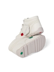 Kickers White Kick Hi Baby Leather Boots - Image 6 of 8