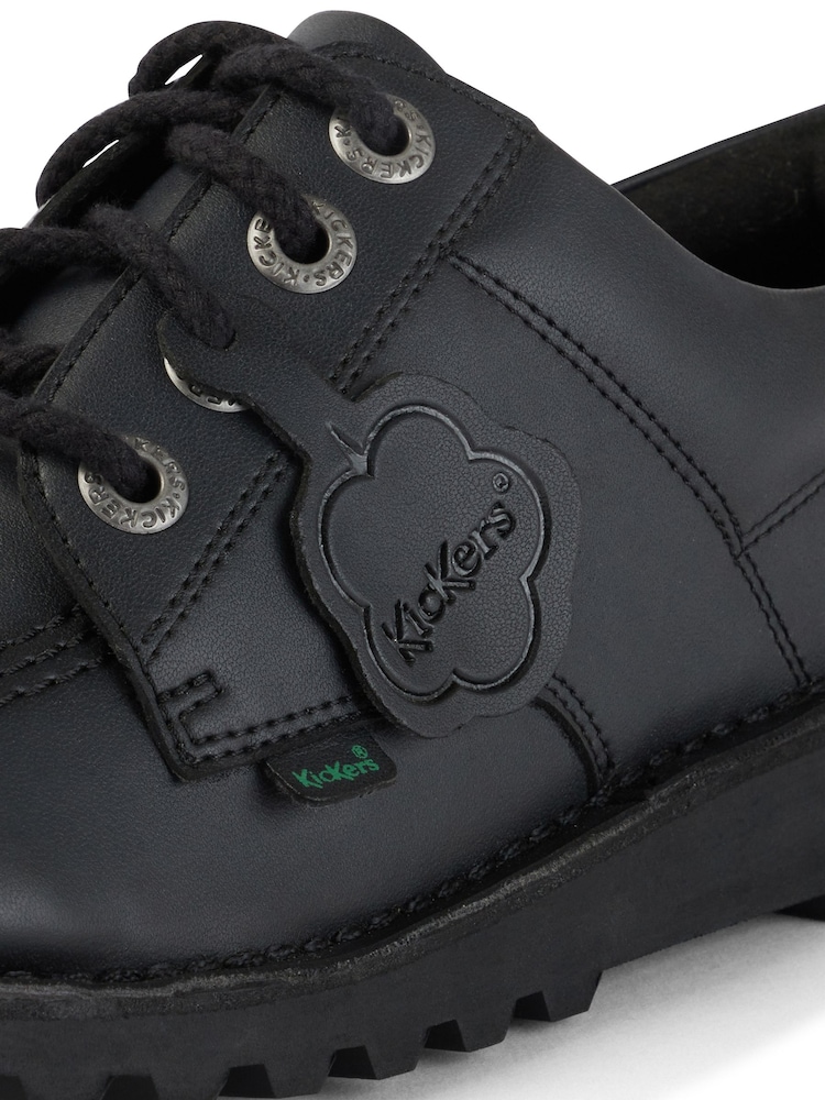 Kickers Black Lo Vegan Shoes - Image 7 of 7