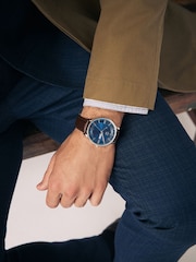 Brown Signature Watch with Leather Strap - Image 2 of 7