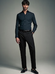 Black Tuxedo Trousers With Gold Tape Detail - Image 2 of 8