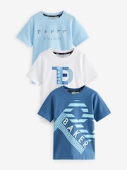 Baker by Ted Baker Graphic Print T-Shirts 3 Pack - Image 1 of 7