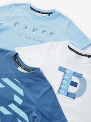 Baker by Ted Baker Graphic Print T-Shirts 3 Pack - Image 7 of 7
