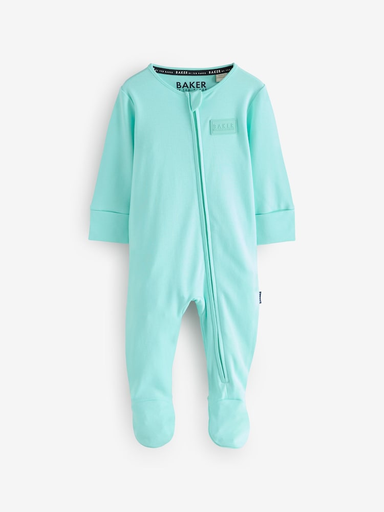 Baker by Ted Baker 100% Cotton Sleepsuits 3 Pack - Image 5 of 10