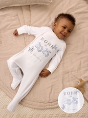 Baker by Ted Baker Born In 2025 Dors-bien blanc en 100% coton - Image 1 de 8