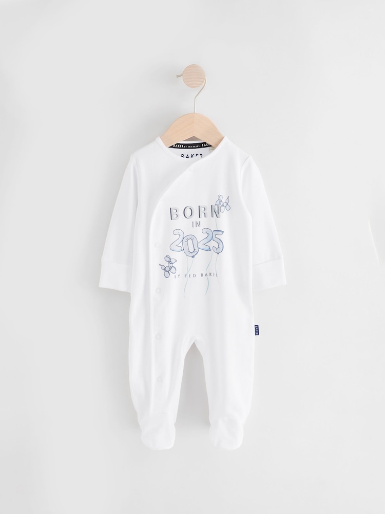 Baker by Ted Baker Born In 2025 Dors-bien blanc en 100% coton - Image 3 of 8