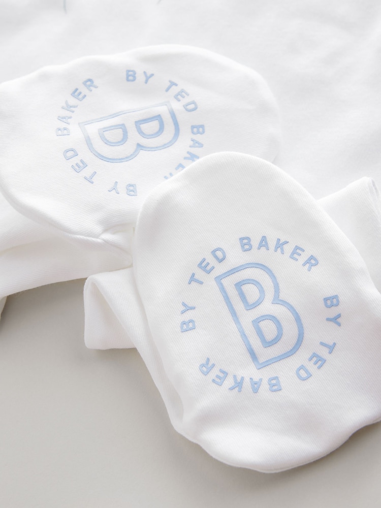 Baker by Ted Baker Born In 2025 Dors-bien blanc en 100% coton - Image 6 of 8