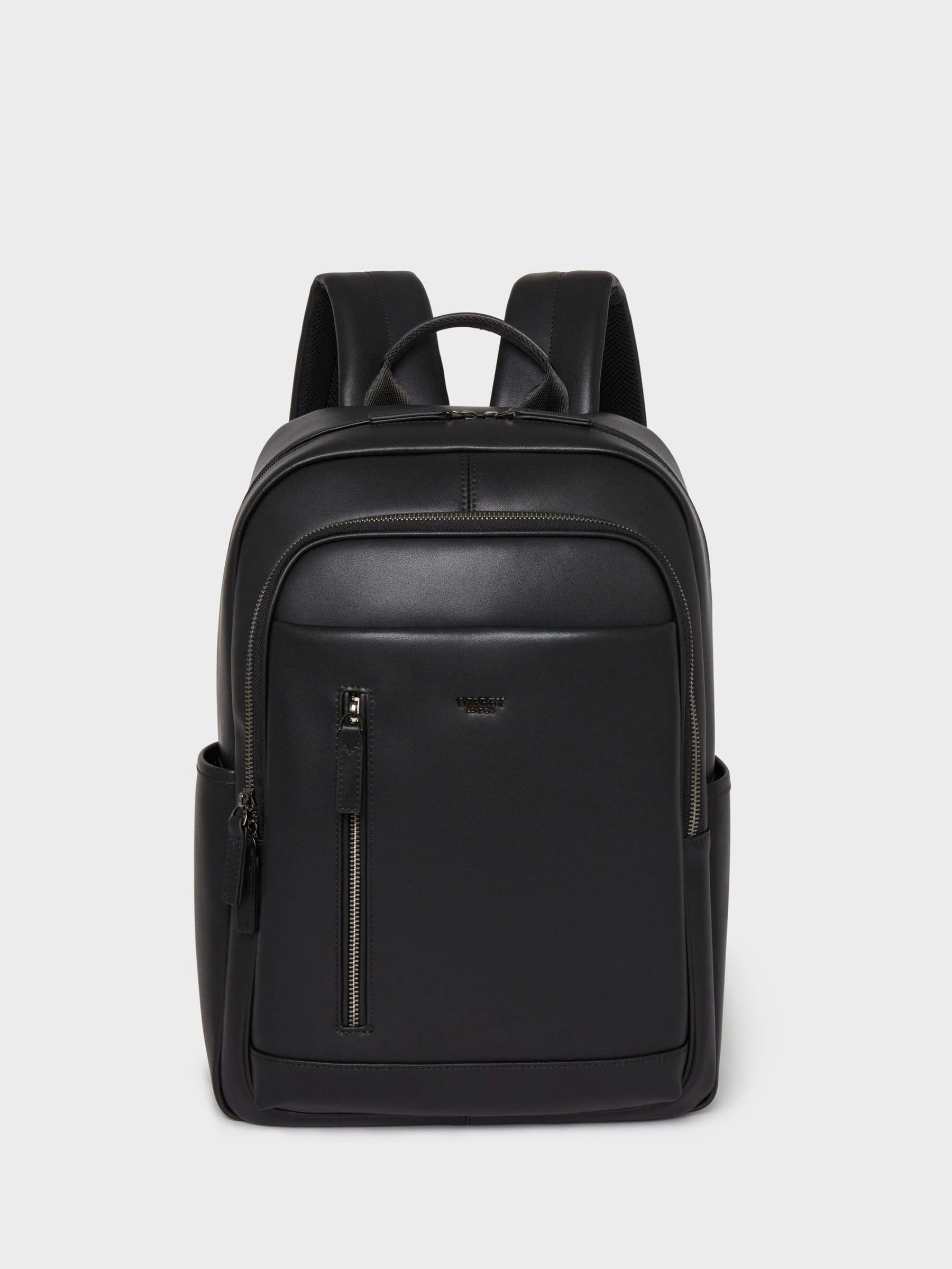Buy OSPREY LONDON The Hudson Leather Black Backpack from