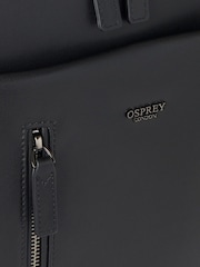 OSPREY LONDON The Hudson Leather Black Backpack - Image 6 of 6
