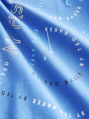 Baker by Ted Baker Blue Eid 100% Cotton Sleepsuit - Image 7 of 9