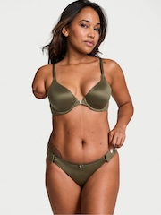 Victoria's Secret Olive Green Adaptive Lace Bikini Knickers - Image 3 of 4