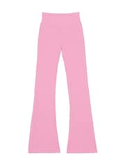 Victoria's Secret PINK Moonstone Pink Seamless Cable Knit High Waist Flare Leggings - Image 3 of 4