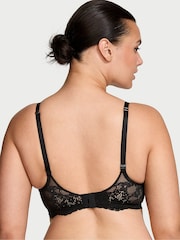 Victoria's Secret Black Lace Trim Lightly Lined Demi Bra - Image 2 of 6