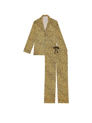 Victoria's Secret New Glam Leo Flannel Long Pyjama Set - Image 3 of 3