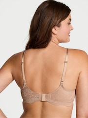 Victoria's Secret Praline Nude Lace Trim Lightly Lined Demi Bra - Image 2 of 6