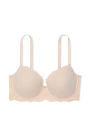 Victoria's Secret Marzipan Nude Lace Trim Lightly Lined Demi Bra - Image 3 of 5