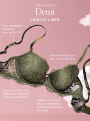 Victoria's Secret Marzipan Nude Lace Trim Lightly Lined Demi Bra - Image 4 of 5