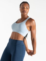 Blau - Dare 2b Don't Sweat It II Nahtloser Sport-BH mit mittlerer Stützkraft - Bild 6 von 9