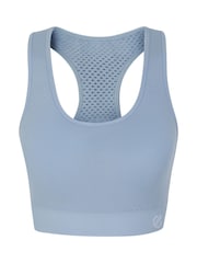 Blau - Dare 2b Don't Sweat It II Nahtloser Sport-BH mit mittlerer Stützkraft - Bild 7 von 9