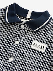 أزرق داكن - ثياب أطفال بولو بارز الملمس من Ted Baker من Baker - صورة 3 من 4