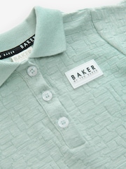 Baker by Ted Baker Textured Polo Romper - Image 3 of 5