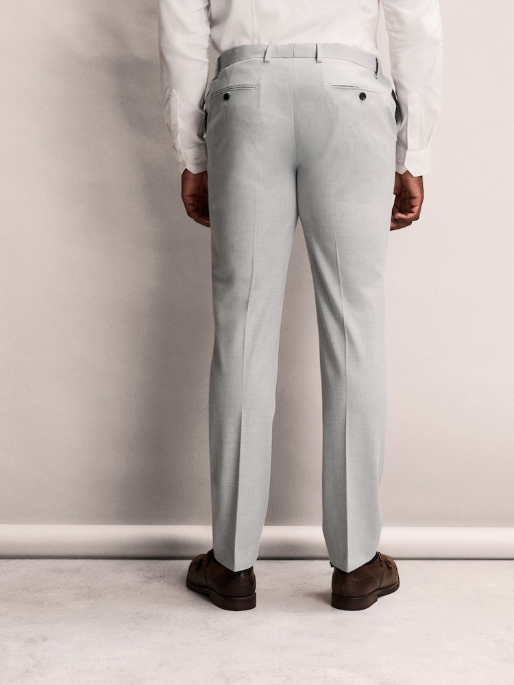 Svetlo siva - Oprijeta majica - Raztegljive elegantne hlače z elastičnim pasom Motionflex - Slika 2 iz 7 Svetlo siva - Oprijeta majica - Raztegljive elegantne hlače z elastičnim pasom Motionflex - Slika 2 iz 7