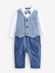 Baker by Ted Baker Blue Smart Mockable Romper - Image 1 of 12