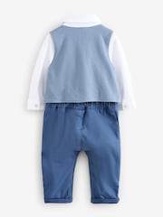 Baker by Ted Baker Blue Smart Mockable Romper - Image 2 of 12