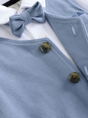 Baker by Ted Baker Blue Smart Mockable Romper - Image 5 of 12