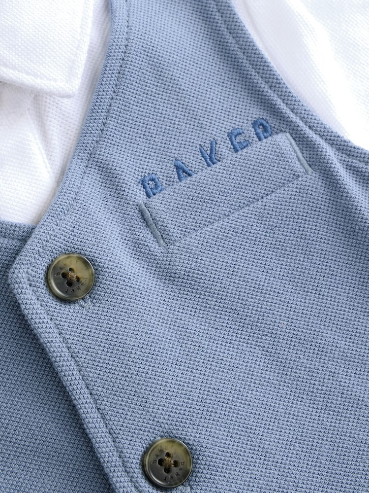 Salopetă scurtă elegantă cu albastru Baker by Ted Baker - Image 8 of 12