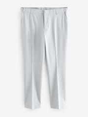 Light Grey Slim Fit Elasticated Waist Motionflex Stretch Smart Trousers - Image 6 of 10