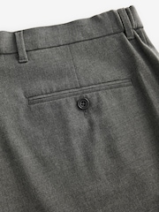 Charcoal Grey Slim Fit Elasticated Waist Motionflex Stretch Smart Trousers - Image 10 of 10