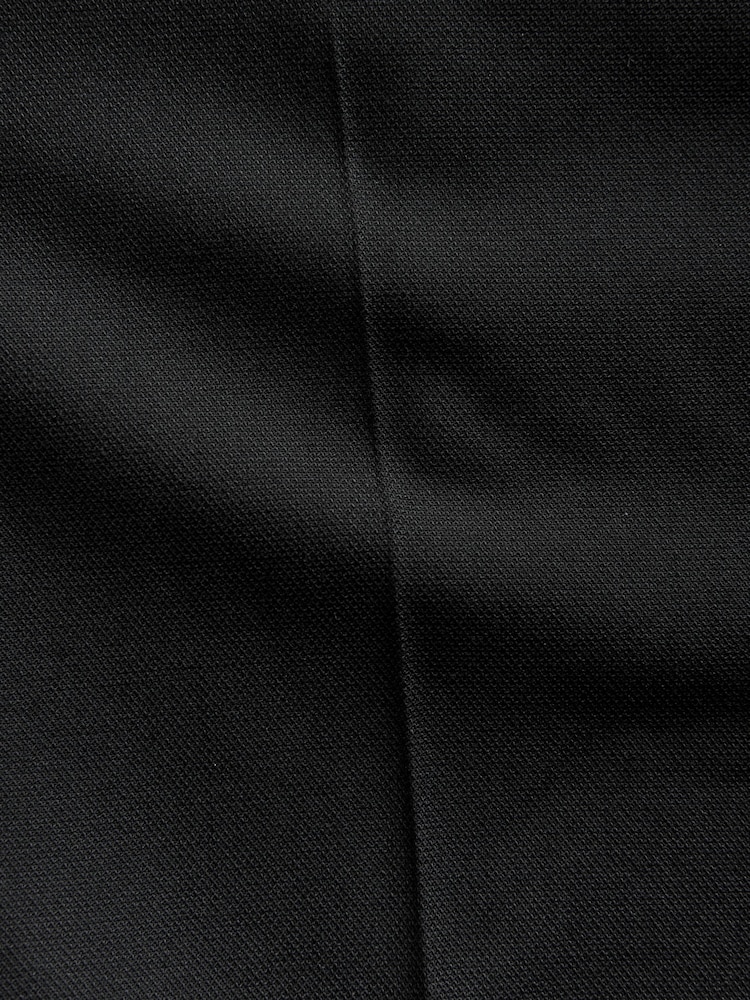 Black Muscle Fit Elasticated Waist Motionflex Stretch Smart Trousers - Image 8 of 8