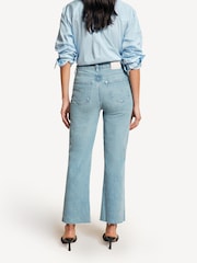 Paige Blue Courtney Raw Hem Ankle Flare Jeans - Image 3 of 6