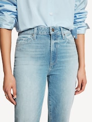 Paige Blue Courtney Raw Hem Ankle Flare Jeans - Image 4 of 6