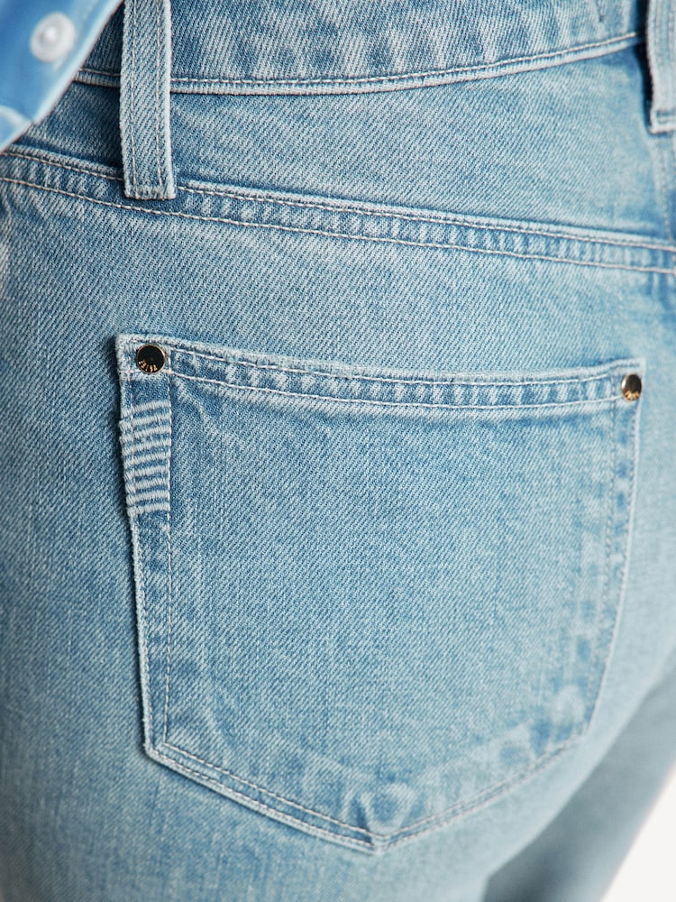 Paige Blue Courtney Raw Hem Ankle Flare Jeans - Image 6 of 6 Paige Blue Courtney Raw Hem Ankle Flare Jeans - Image 6 of 6